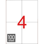 Ετικέτες Εκτυπωτών 105x148.5mm Αυτοκόλλητες Typolabel TL0411