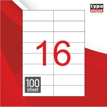 Ετικέτες Εκτυπωτών 105x37.12mm Αυτοκόλλητες Typolabel TL1611