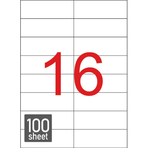 Ετικέτες Εκτυπωτών 105x37.12mm Αυτοκόλλητες Typolabel TL1611