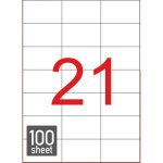 Ετικέτες Εκτυπωτών 70x42.43mm Αυτοκόλλητες Typolabel TL2111