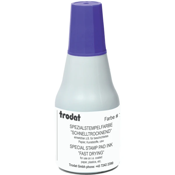 Μελάνι Trodat 7021 Μωβ Ανεξίτηλο Σφραγίδων 25ml
