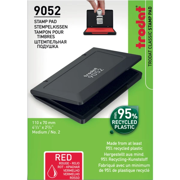 Ταμπόν Trodat 9052 Κόκκινο 7x11cm Σφραγίδων Απλών