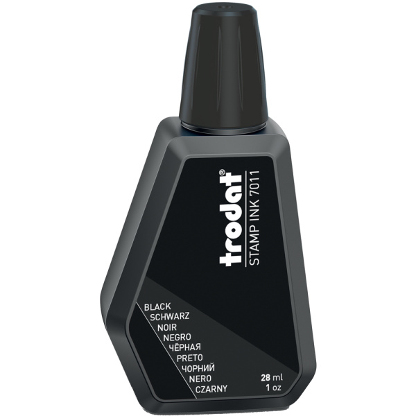 Trodat 7011 Μαύρο 28ml Μελάνι Σφραγίδων για ταμπόν
