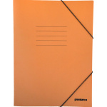 Φάκελος με αυτιά και λάστιχο Πορτοκαλί Πρέσπαν Premium 25x35cm
