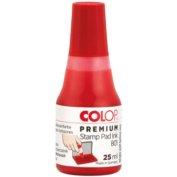Μελάνι Σφραγίδων Colop 801 Κόκκινο 25ml για ταμπόν