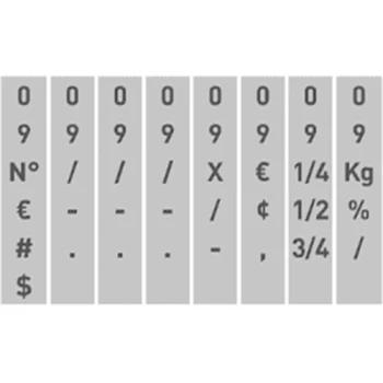 trodat printy 15128 numberer 8 bands additional characters