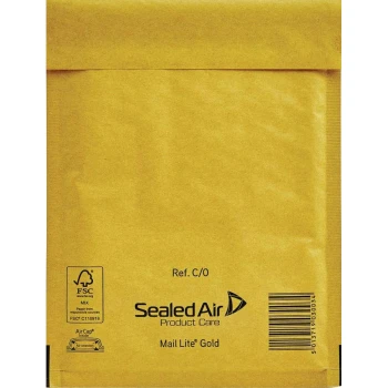 ΦΑΚΕΛΟΣ ΦΥΣΑΛΙΔΩΝ 150x210mm SEALED AIR C/0 MAIL LITE GOLD