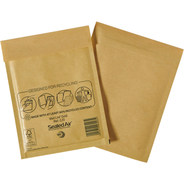 ΦΑΚΕΛΟΣ ΦΥΣΑΛΙΔΩΝ 150x210mm SEALED AIR C/0 MAIL LITE GOLD