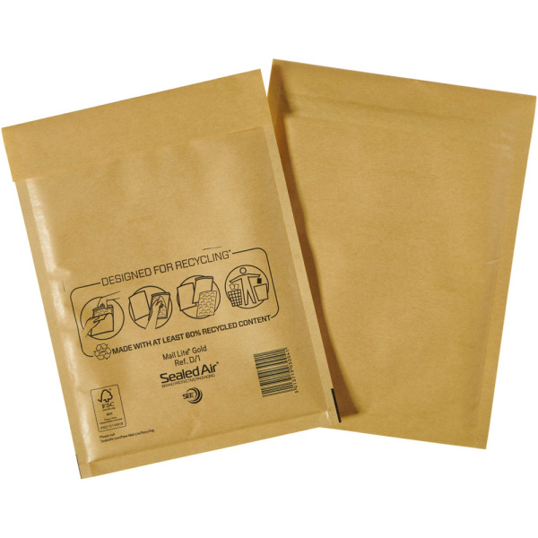 Φάκελος Φυσαλίδων 180x260mm Sealed Air D/1 Mail Lite Gold