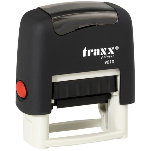 Σφραγίδα Traxx Printer 9010 Αυτομελανώμενη Μαύρη για κατασκευή σφραγίδας έως 2 μικρών λέξεων.