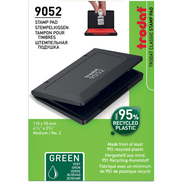 Ταμπόν Trodat 9052 Πράσινο 7x11cm Σφραγίδων Απλών