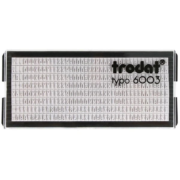 Trodat 6003 Πλακέτα Ελληνικών Γραμμάτων ύψους 3mm