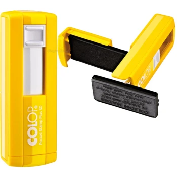 COLOP POCKET STAMP PLUS 30 ΚΙΤΡΙΝΗ ΣΦΡΑΓΙΔΑ ΤΣΕΠΗΣ