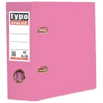 Κλασέρ Ροζ Typo 8x20cm Πλαστικό PP με μηχανισμό 2 κρίκων