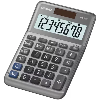 Αριθμομηχανή Casio MS-80F Ασημί 8 ψηφίων