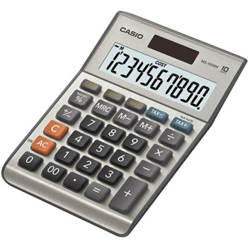 Αριθμομηχανή Casio MS-100BM Ασημί 10 ψηφίων