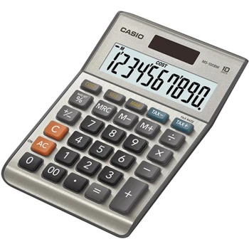 Αριθμομηχανή Casio MS-100BM Ασημί 10 ψηφίων