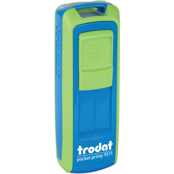 Σφραγίδα Πράσινη-Μπλε Trodat Pocket Printy 9511 Τσέπης