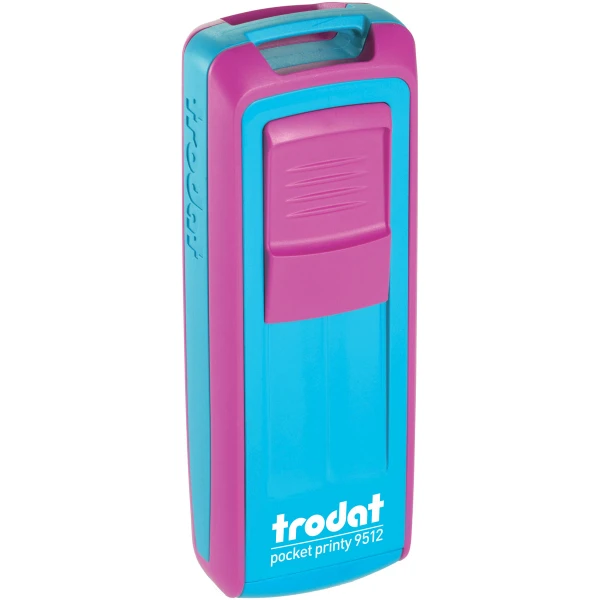 Σφραγίδα Φούξια-Τυρκουάζ Trodat Pocket Printy 9512 Τσέπης
