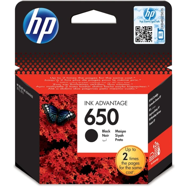 Μελάνι Hp 650 Black CZ101AE Inkjet Cartridge