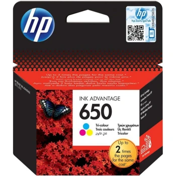 Μελάνι Hp 650 Tri-Colour CZ102AE Inkjet Cartridge