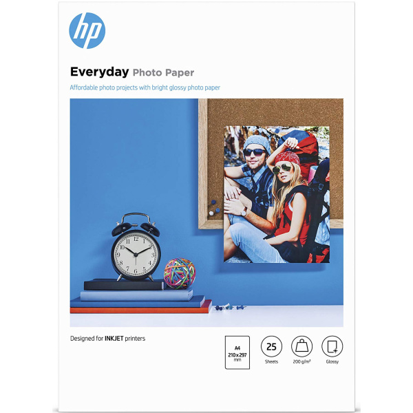 HP PHOTO PAPER A4 GLOSSY Q5451A EVERYDAY 25 ΦΥΛΛΑ 200gr