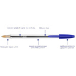BIC CRISTAL ΜΠΛΕ ΣΤΥΛΟ ΔΙΑΡΚΕΙΑΣ MEDIUM 1mm