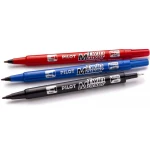 ΜΑΡΚΑΔΟΡΟΣ ΜΑΥΡΟΣ PILOT TWIN MARKER FINE + EXTRA FINE ΜΕ ΔΙΠΛΗ ΜΥΤΗ