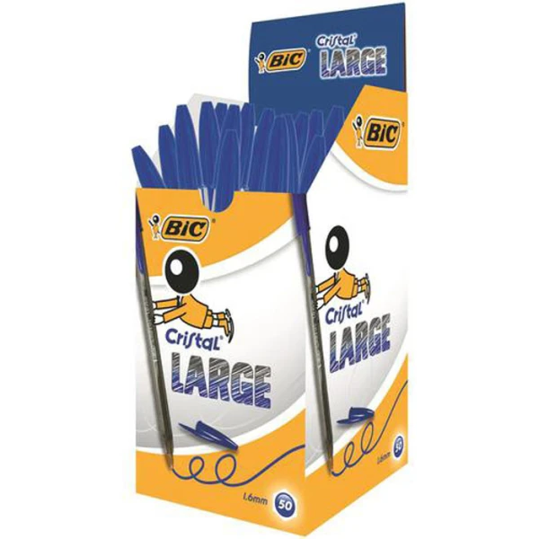 BIC CRISTAL ΜΠΛΕ ΣΤΥΛΟ ΔΙΑΡΚΕΙΑΣ LARGE 1.6mm