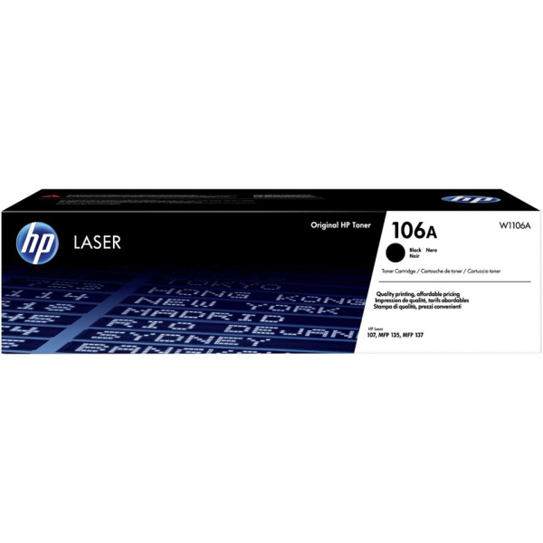 Toner Hp 106A Black Laser Cartridge W1106A