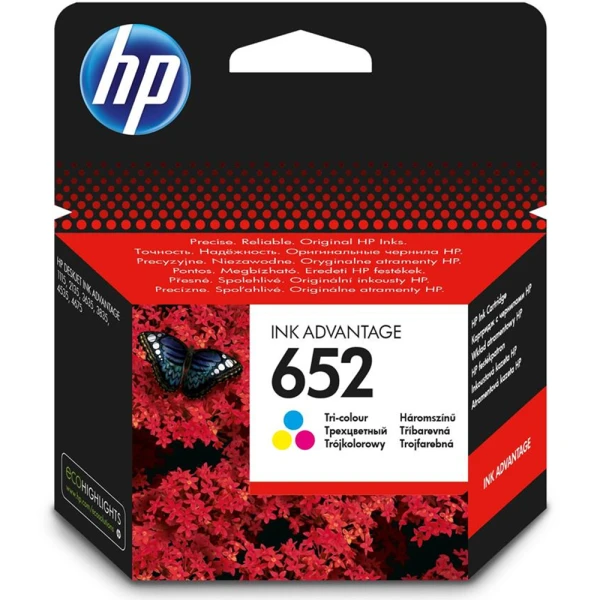 Μελάνι Hp 652 Tri-Colour F6V24AE Inkjet Cartridge