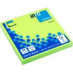 Info-Notes 75x75mm Πράσινα Αυτοκόλλητα σημειώσεων 80 φύλλα 5654-34