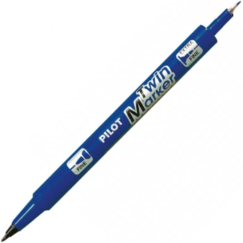 Pilot Twin Marker Μαρκαδόρος Μπλε Fine - Extra Fine