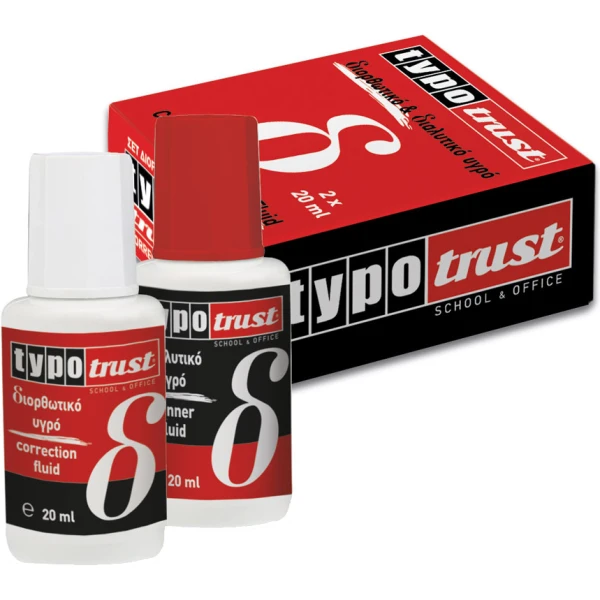 ΔΙΟΡΘΩΤΙΚΟ ΥΓΡΟ & ΔΙΑΛΥΤΙΚΟ ΣΕΤ 2X20ml TYPOTRUST TC6022