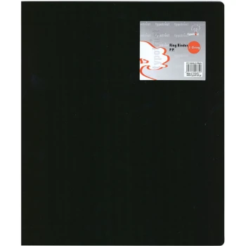 Ντοσιέ Α4 Μαύρο 2 Κρίκων 2.6cm Ράχη Typotrust FP15022-01