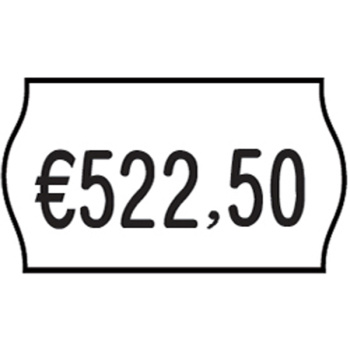 ΕΤΙΚΕΤΕΣ ΕΤΙΚΕΤΟΓΡΑΦΟΥ 22x12mm ΛΕΥΚΕΣ ΟΒΑΛ ΣΕ ΡΟΛΟ PRINTEX