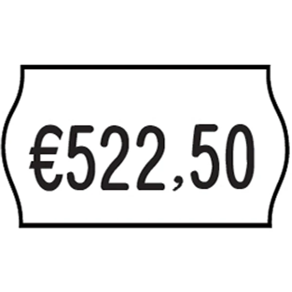 ΕΤΙΚΕΤΕΣ ΕΤΙΚΕΤΟΓΡΑΦΟΥ 22x12mm ΛΕΥΚΕΣ ΟΒΑΛ ΣΕ ΡΟΛΟ PRINTEX