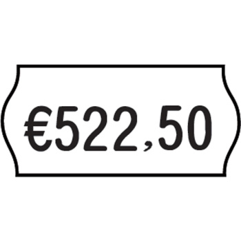 ΕΤΙΚΕΤΕΣ ΕΤΙΚΕΤΟΓΡΑΦΟΥ 26x12mm ΛΕΥΚΕΣ ΟΒΑΛ ΣΕ ΡΟΛΟ PRINTEX