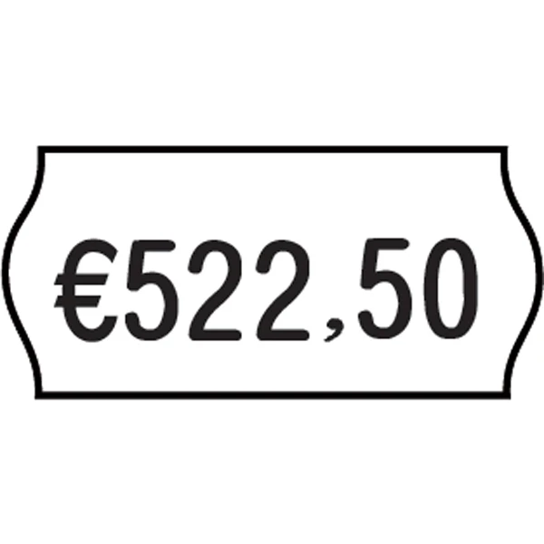 ΕΤΙΚΕΤΕΣ ΕΤΙΚΕΤΟΓΡΑΦΟΥ 26x12mm ΛΕΥΚΕΣ ΟΒΑΛ ΣΕ ΡΟΛΟ PRINTEX