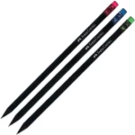 Μολύβι Faber-Castell μαύρο Χρωματιστές γόμες 12308313