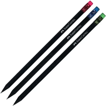 Μολύβι Faber-Castell μαύρο Χρωματιστές γόμες 12308313