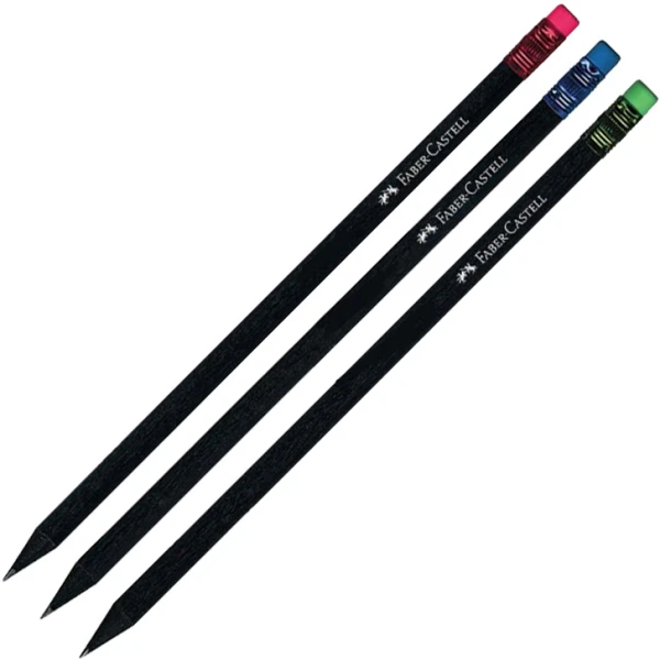 Μολύβι Faber-Castell μαύρο Χρωματιστές γόμες 12308313
