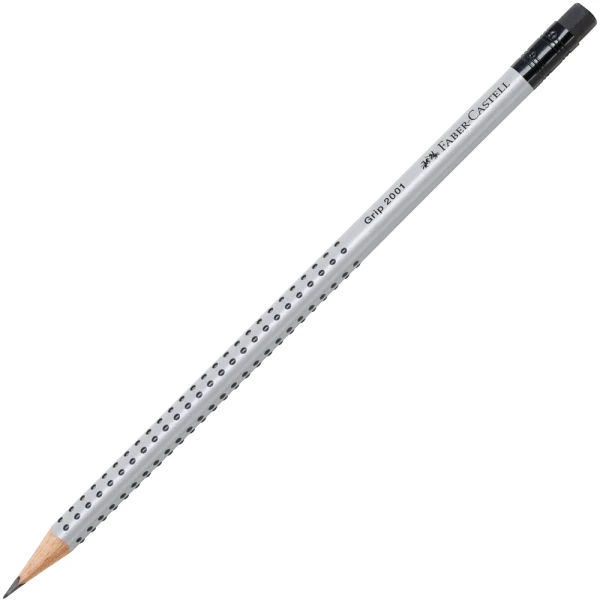 Μολύβι Γκρι Faber-Castell Grip 2001 με γόμα