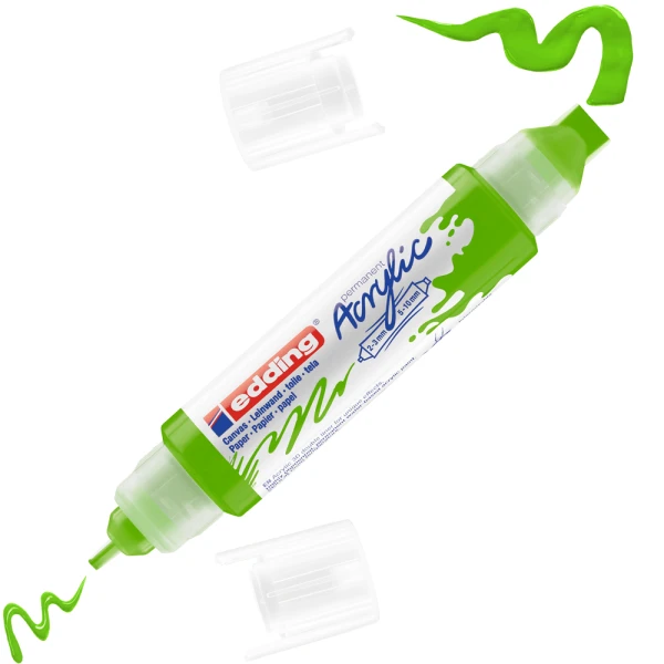 EDDING 5400 YELLOW GREEN 927 ΑΚΡΥΛΙΚΟΣ 3D ΜΑΡΚΑΔΟΡΟΣ ΔΙΠΛΗΣ ΜΥΤΗΣ