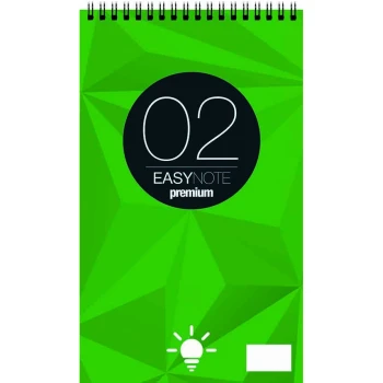 EasyNote Μπλοκ Σπιράλ Νο2 Λευκό Σημειώσεων 9x15cm Premium