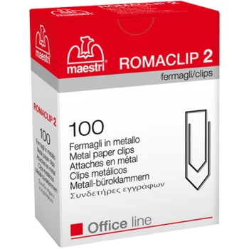 Συνδετήρες Romaclip No 2 ύψους 25mm Τεμάχια 100