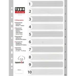 ΔΙΑΧΩΡΙΣΤΙΚΑ Α4 ΜΕ ΑΡΙΘΜΗΣΗ 10 ΘΕΜΑΤΩΝ TYPOFILING ΠΛΑΣΤΙΚΑ