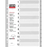 Διαχωριστικά 12 Θεμάτων με Αρίθμηση Α4 Πλαστικά Typofiling