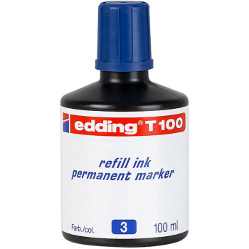 Μελάνι Edding T100 Μπλε Ανεξίτηλων Μαρκαδόρων 100ml