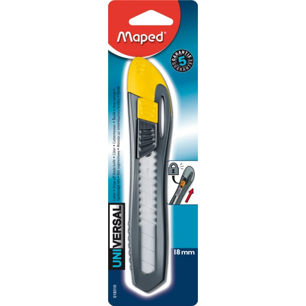 MAPED OFFICE UNIVERSAL ΚΟΠΙΔΙ 18mm ΛΑΜΑ ΠΛΑΣΤΙΚΟ ΧΕΙΡΟΣ ΜΕ STOP